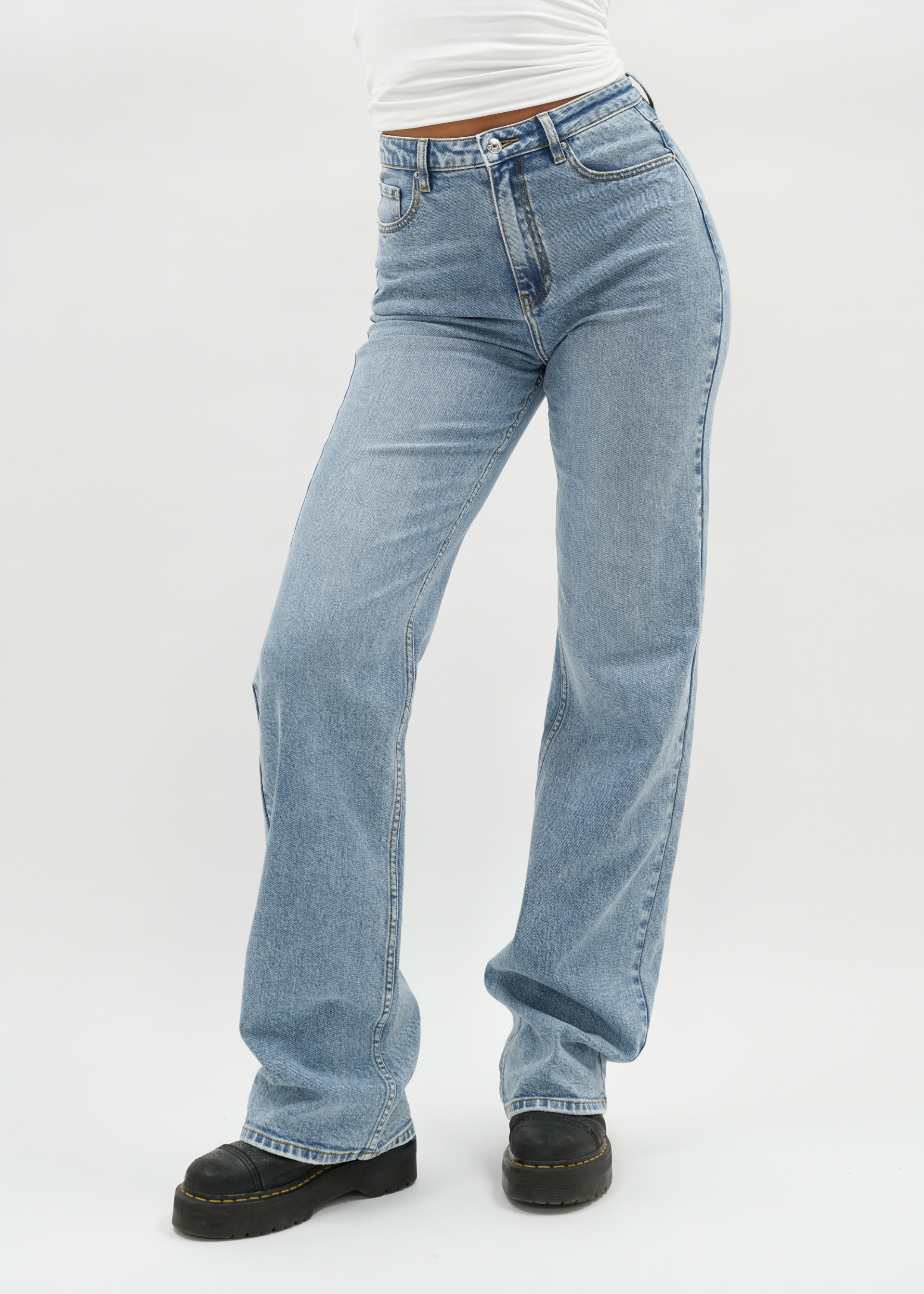 High waist wide leg jeans blue (TALL)