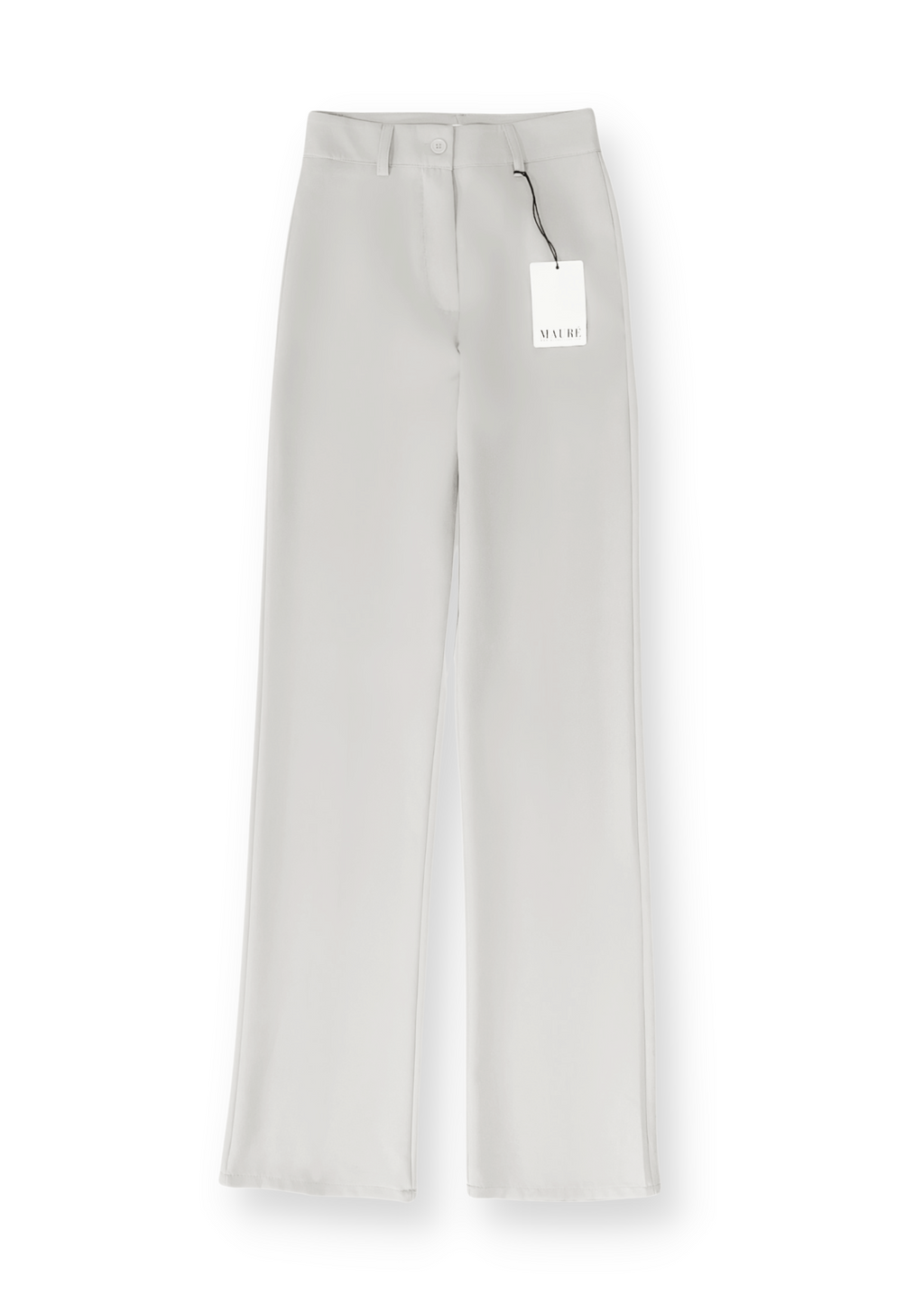Straight leg pants classic creamy gray (REGULAR) - Mauré