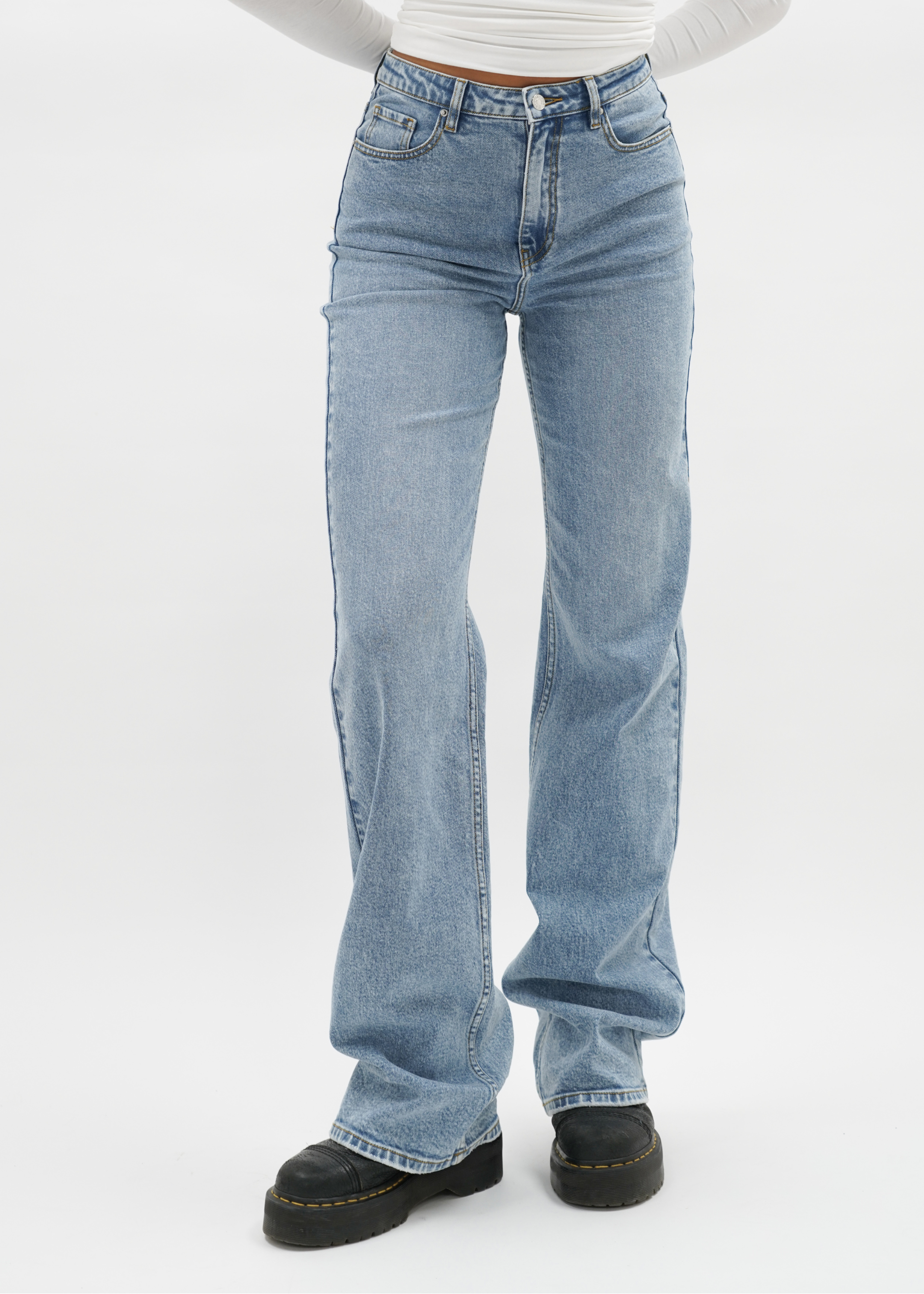 High waist wide leg jeans blue (TALL)