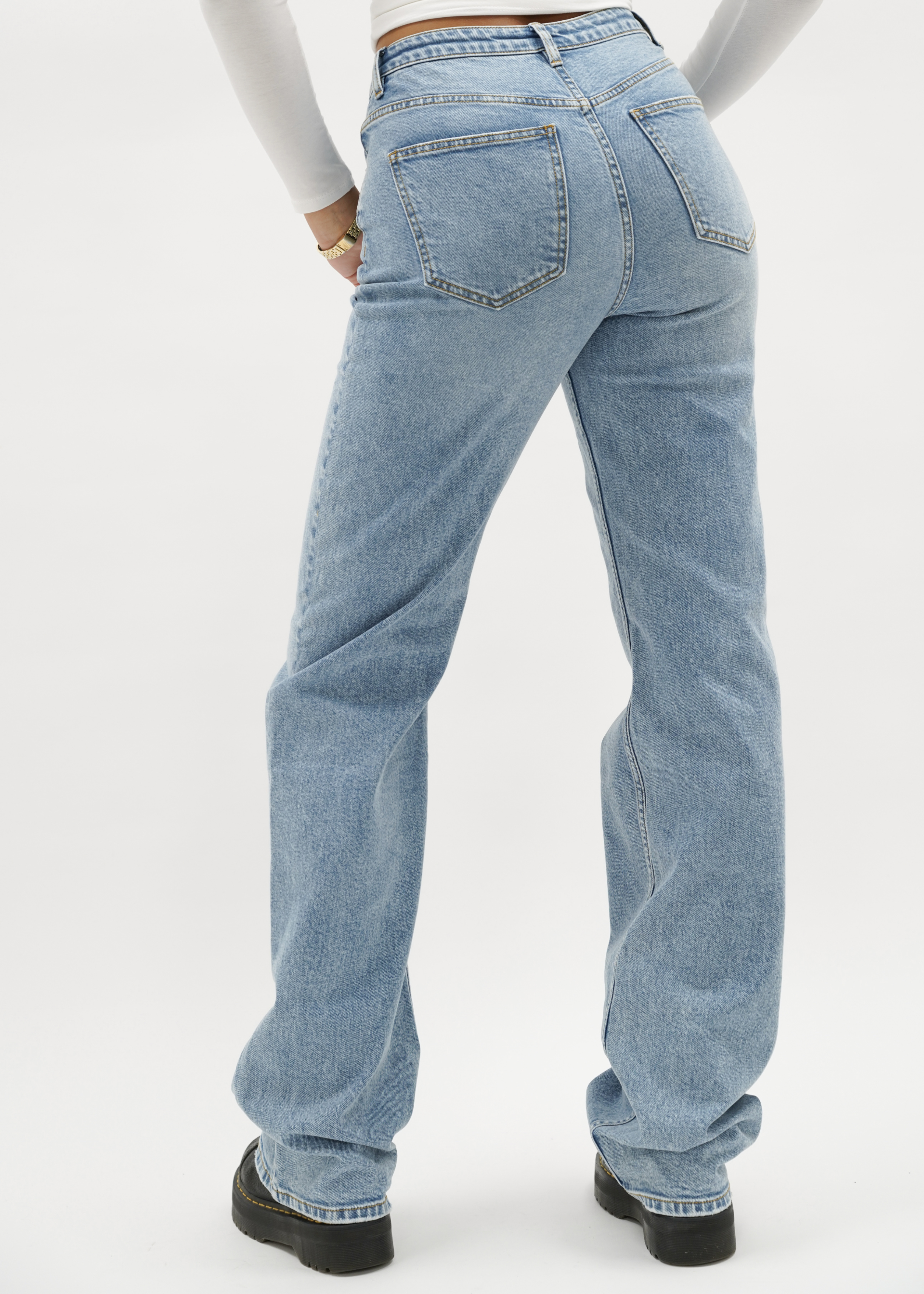 High waist wide leg jeans blue (TALL)