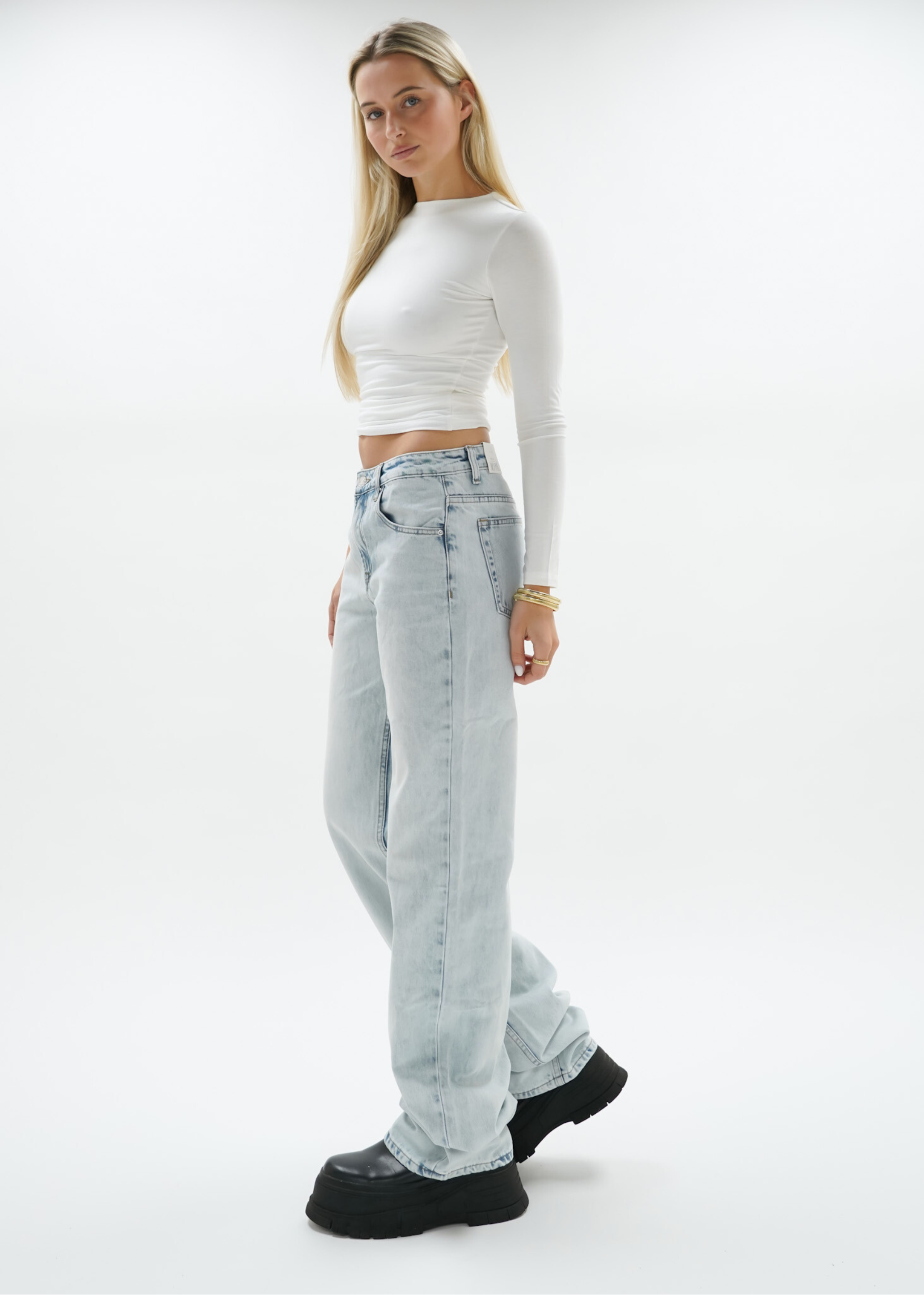 Low waist jeans light washed blue (TALL)