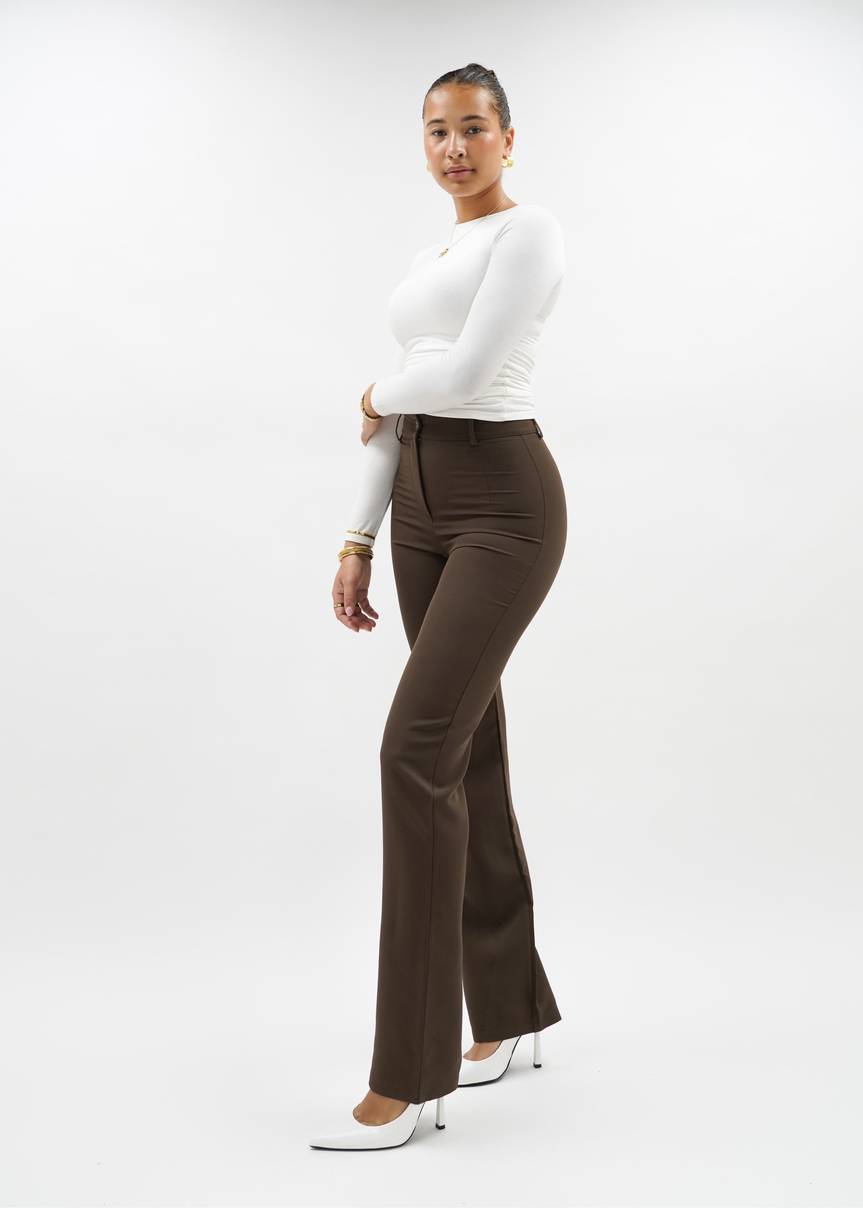 Straight leg pants classic chocolate brown (TALL)