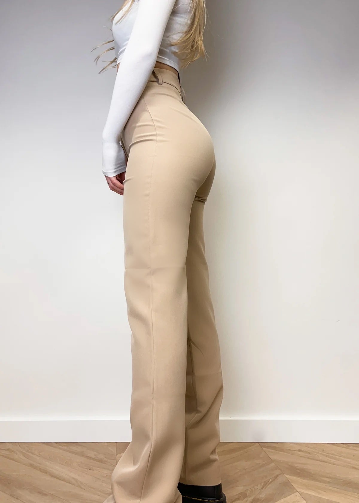 Straight leg pants classic beige (REGULAR) - Mauré
